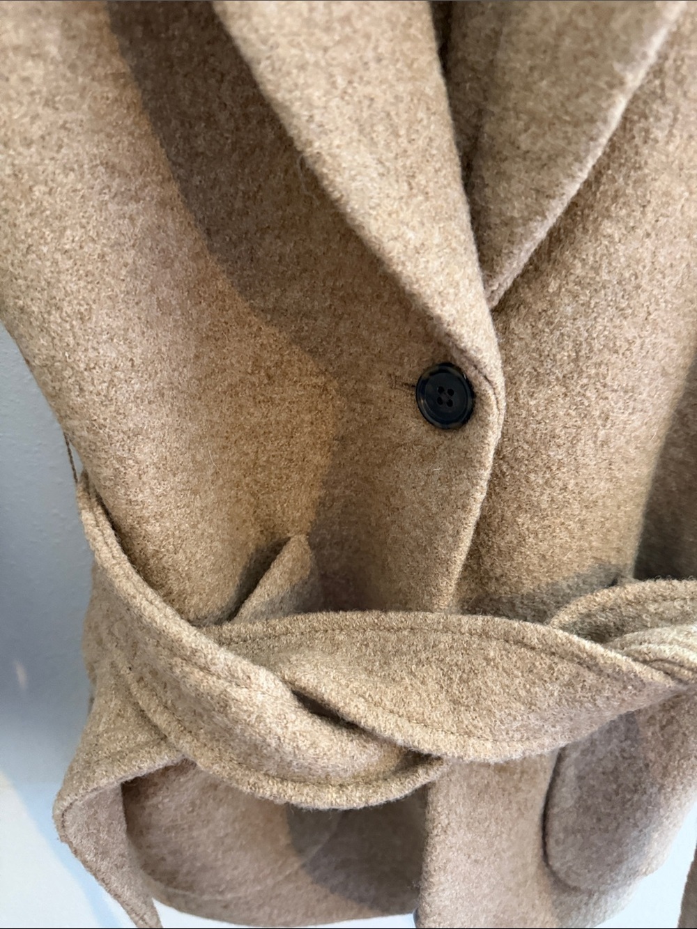 J. Crew Camel Wool-Blend Belted Coat - Picture 5 of 8